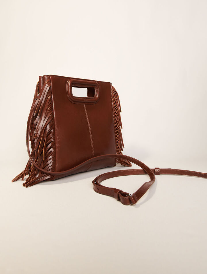 Borsa M in pelle craquelé