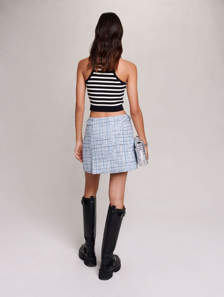 Crop top a righe