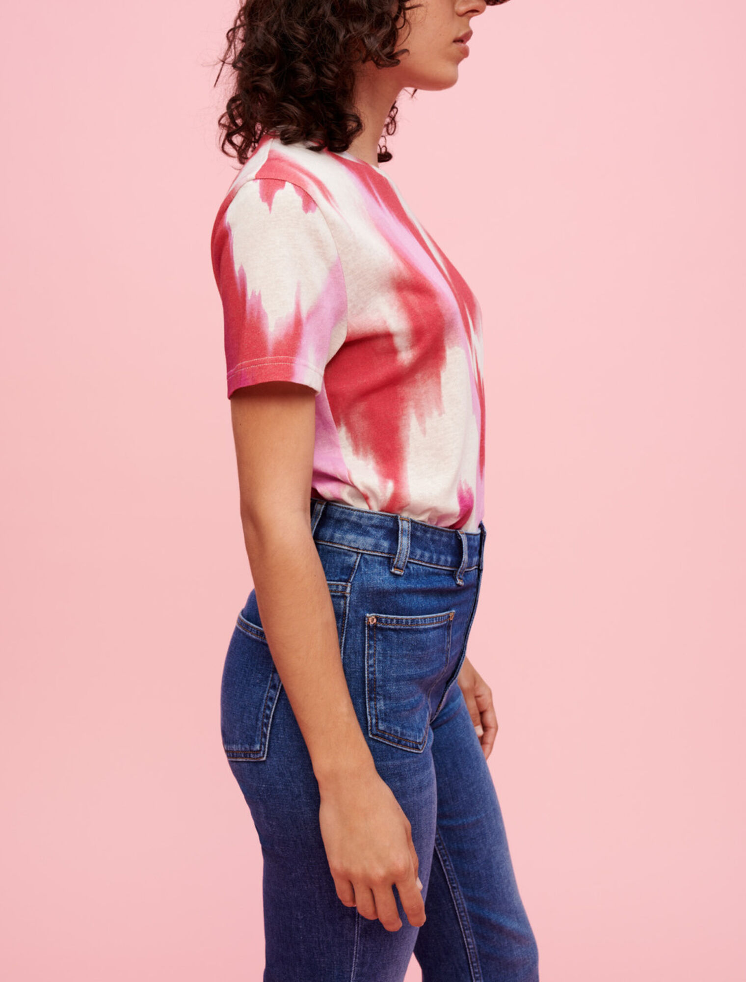 Maglietta fucsia tie and dye