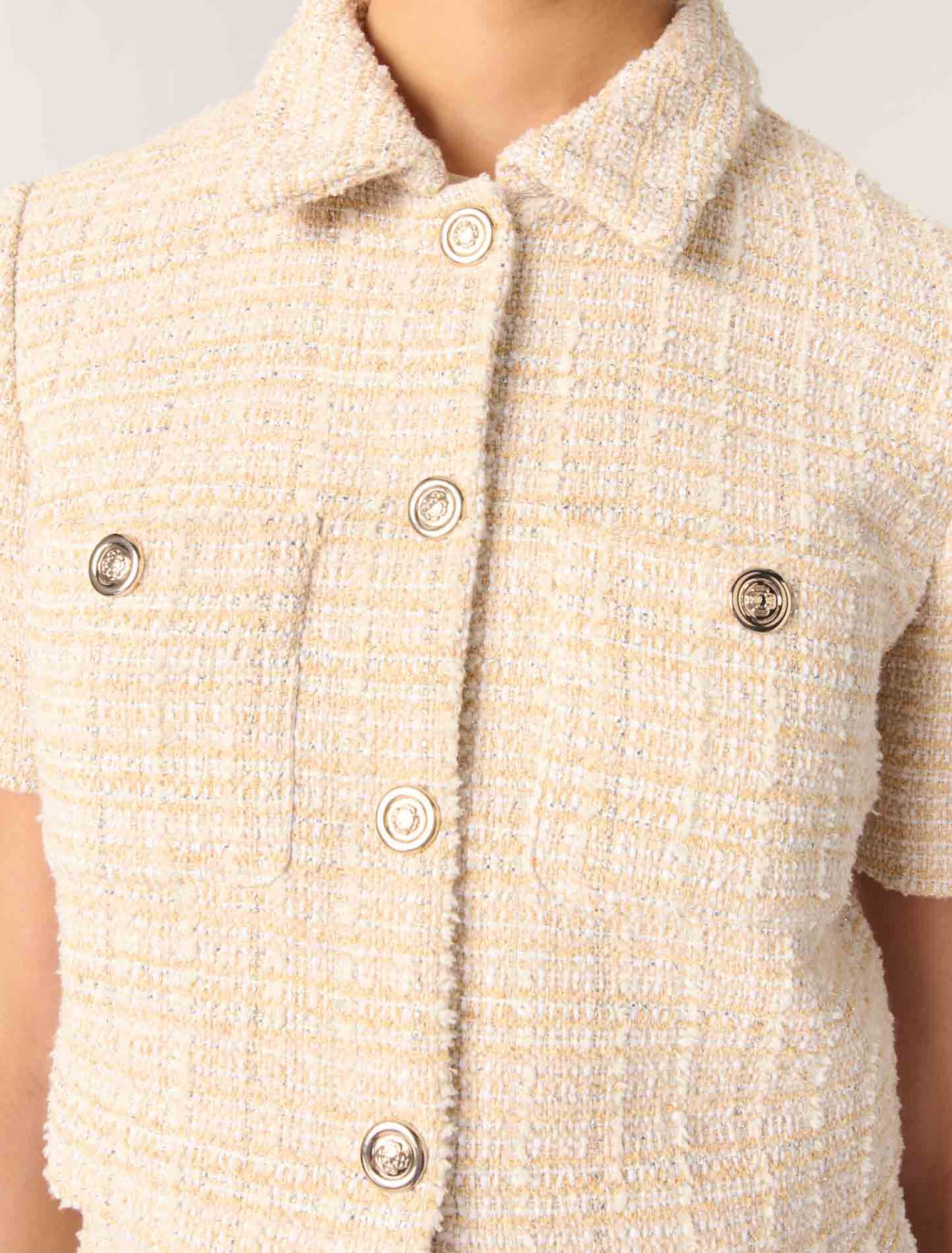 Giacca corta in tweed