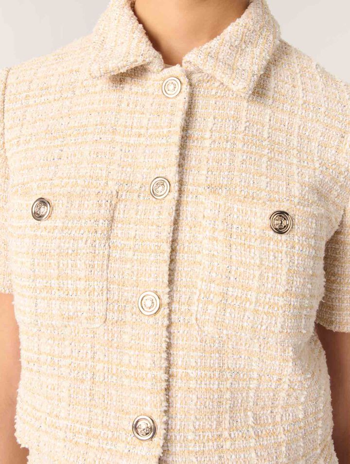 Giacca corta in tweed