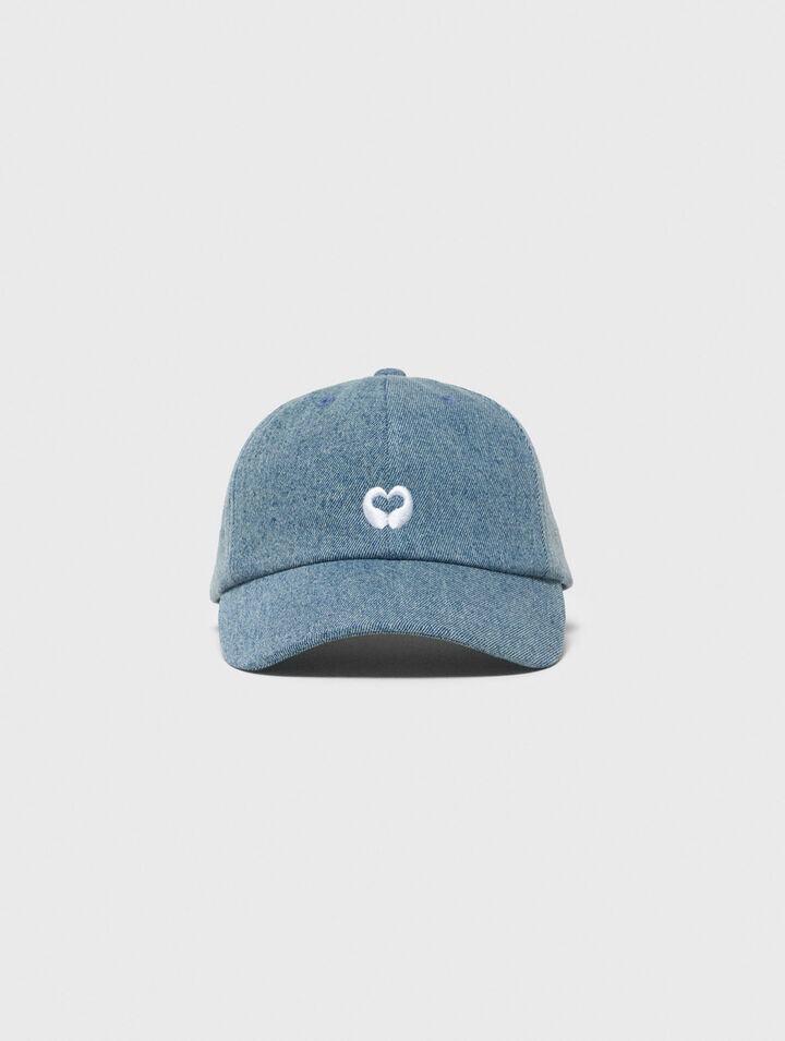 Cappellino in denim