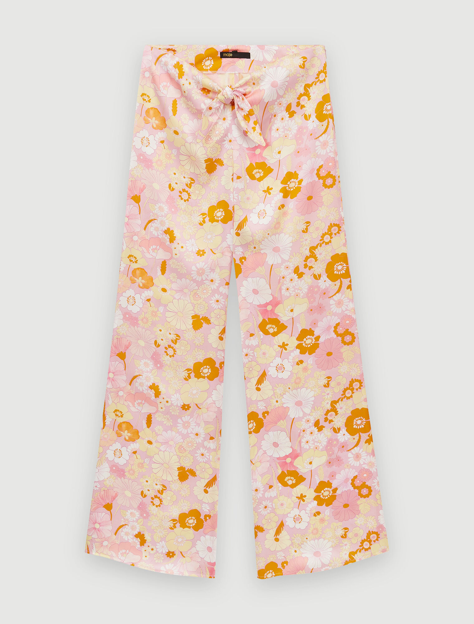 Pantaloni con stampa Fluid Flower Power