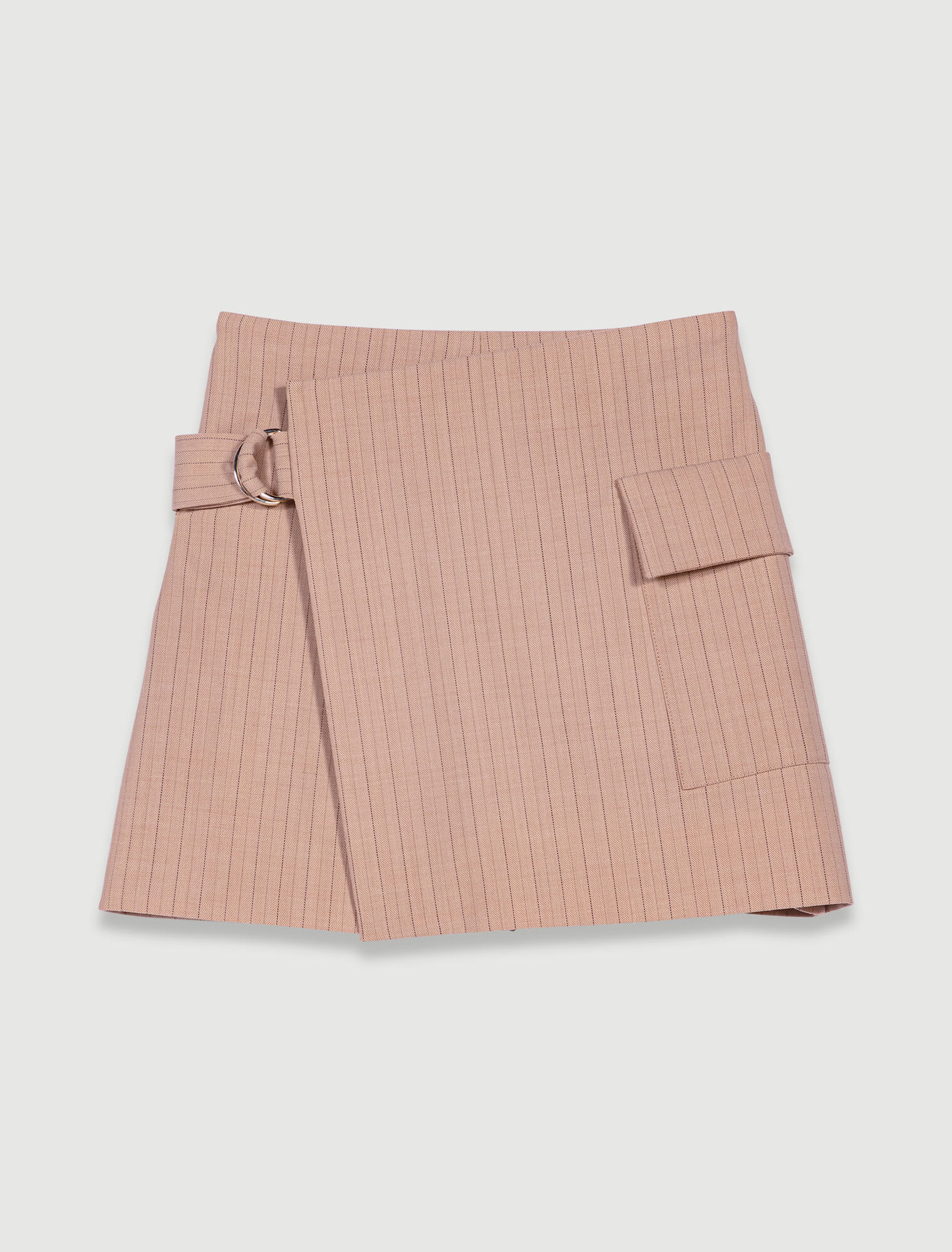 Shorts trompe l'œil a righe