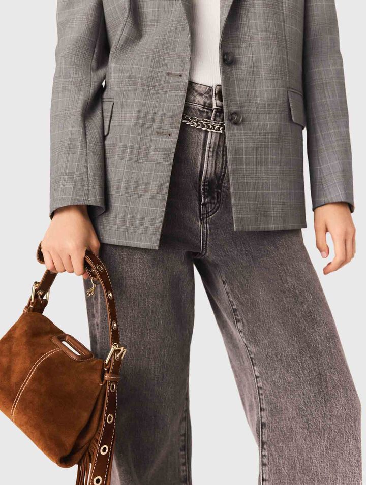 Mini-bag Miss M camoscio impunture