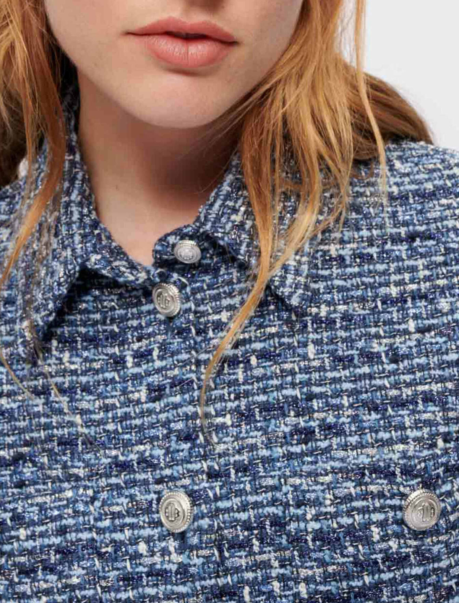 Camicia in tweed screziato