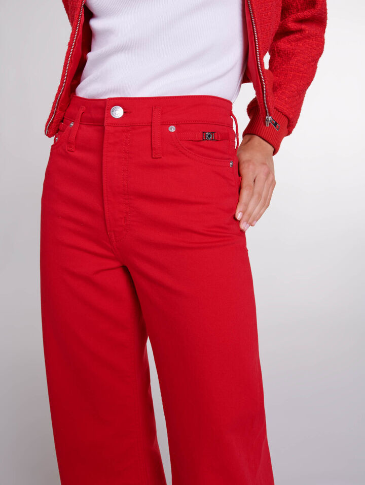 Jeans larghi in denim