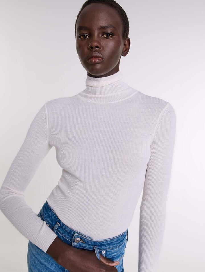Maglione in lana e seta