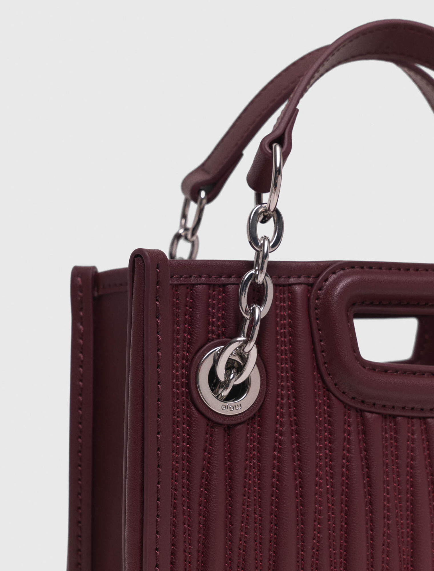 Mini borsa tote in pelle trapuntata