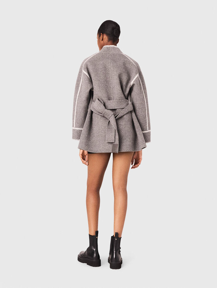 Cappotto corto double face
