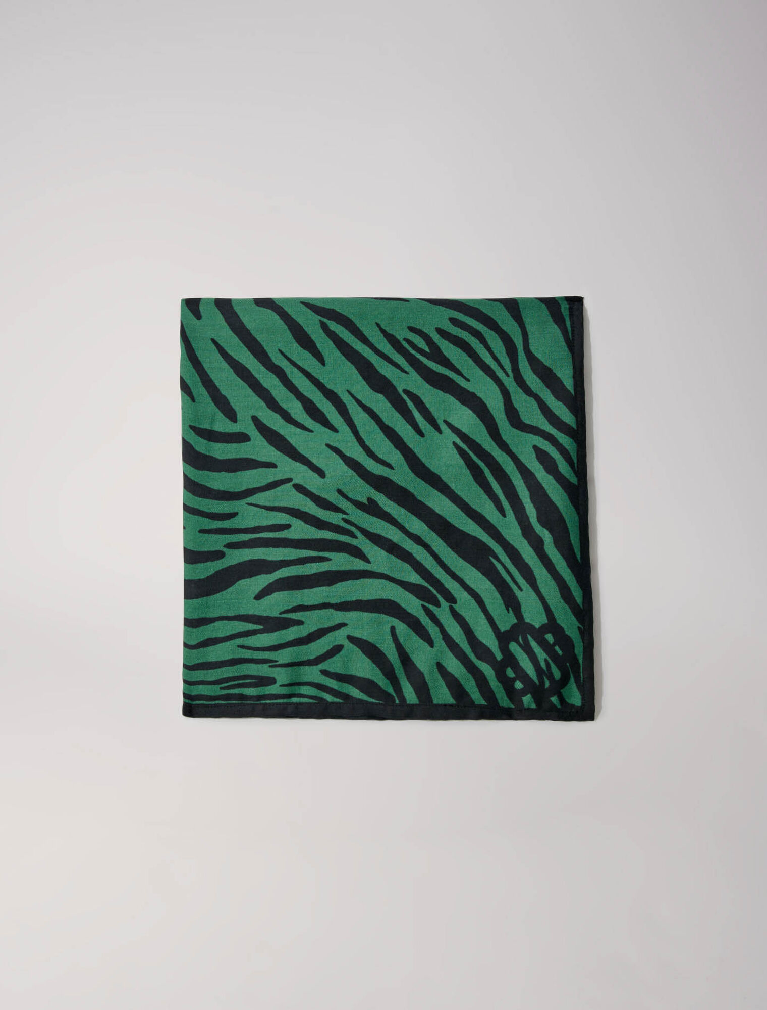 Foulard con stampa zebrata