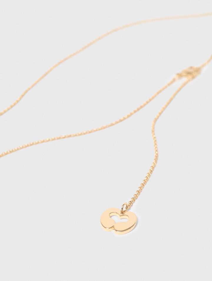 Collana dorata con anelli