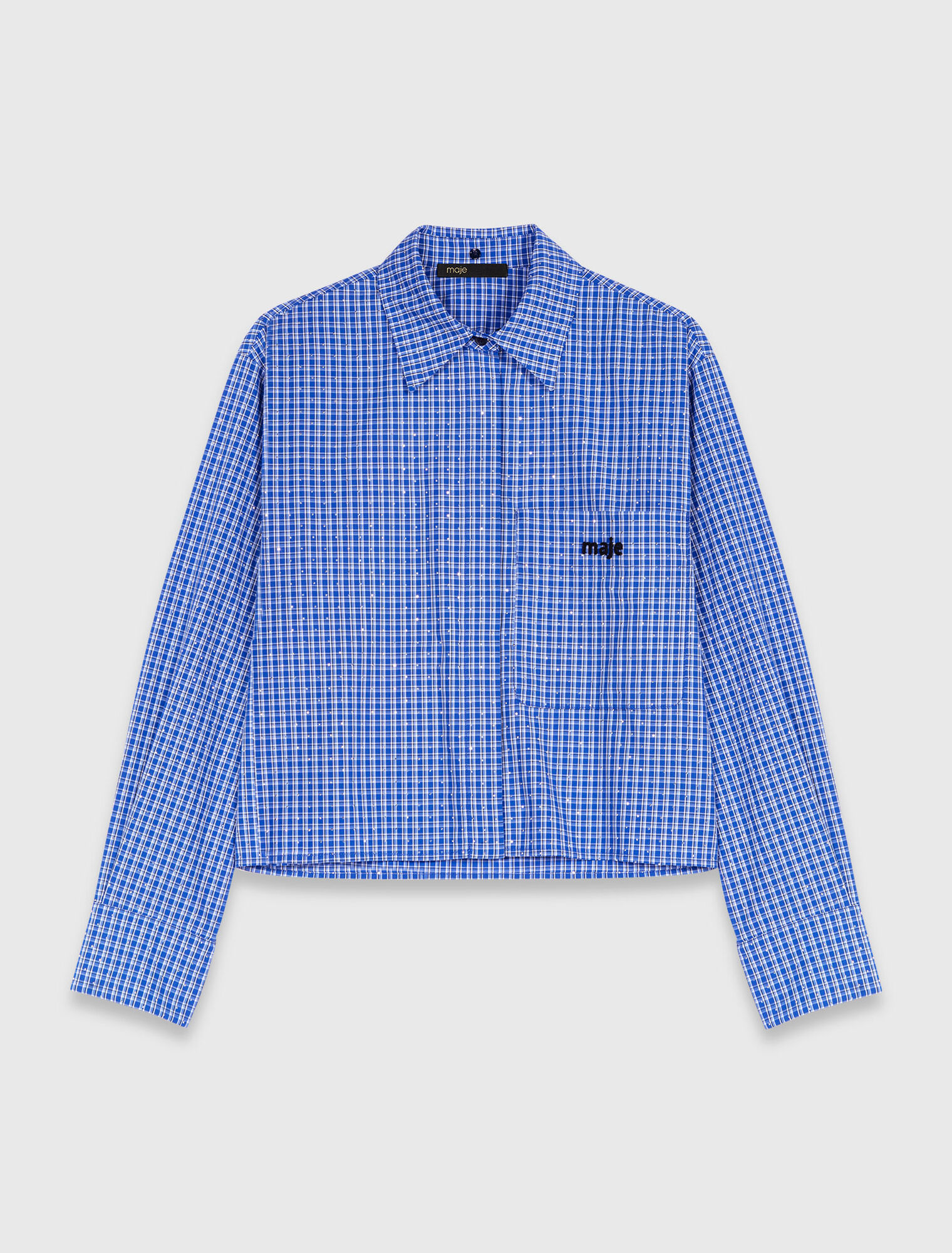 Camicia strass e colletto removibile
