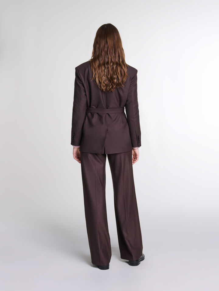 Giacca da tailleur con cintura