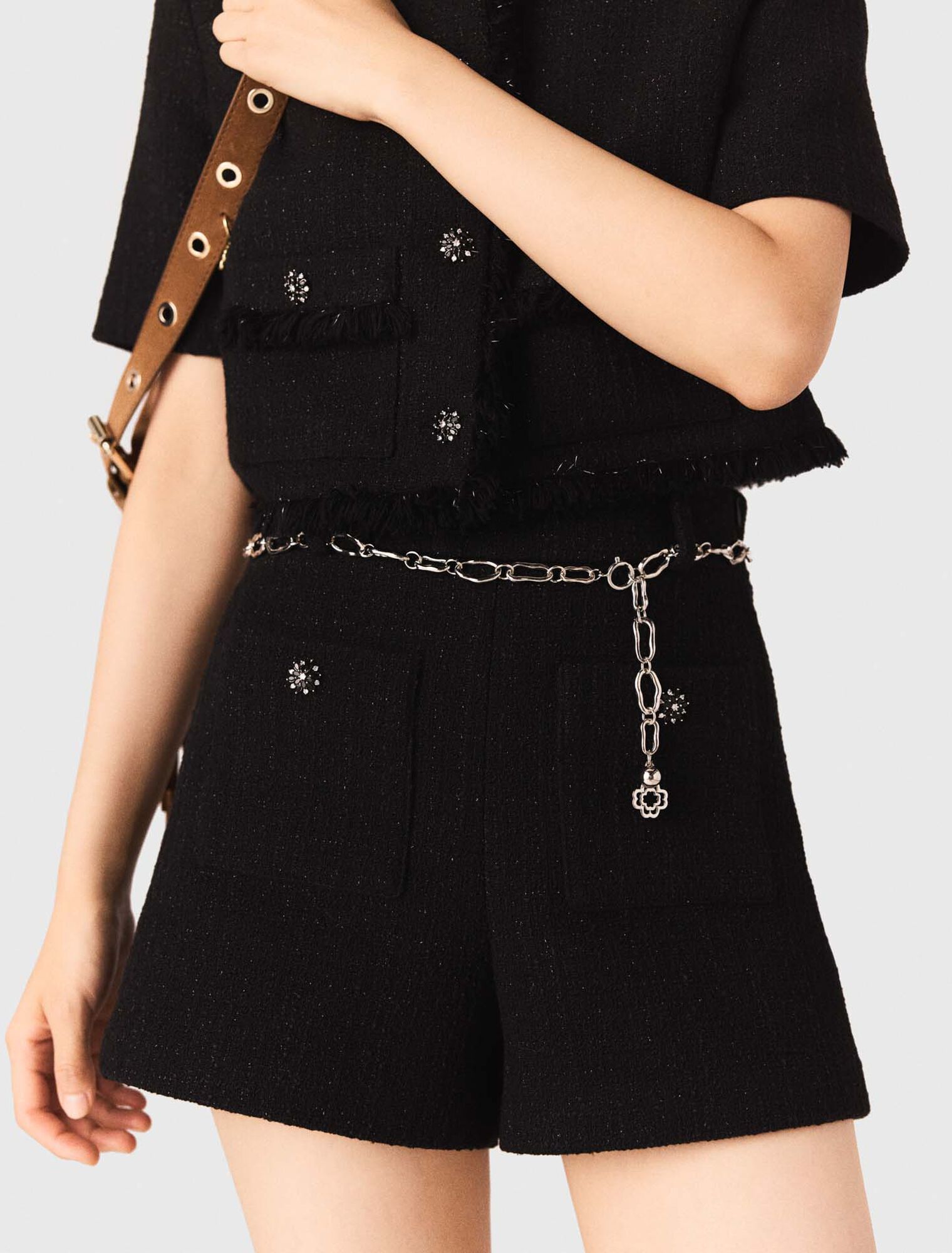 Shorts in tweed brillante