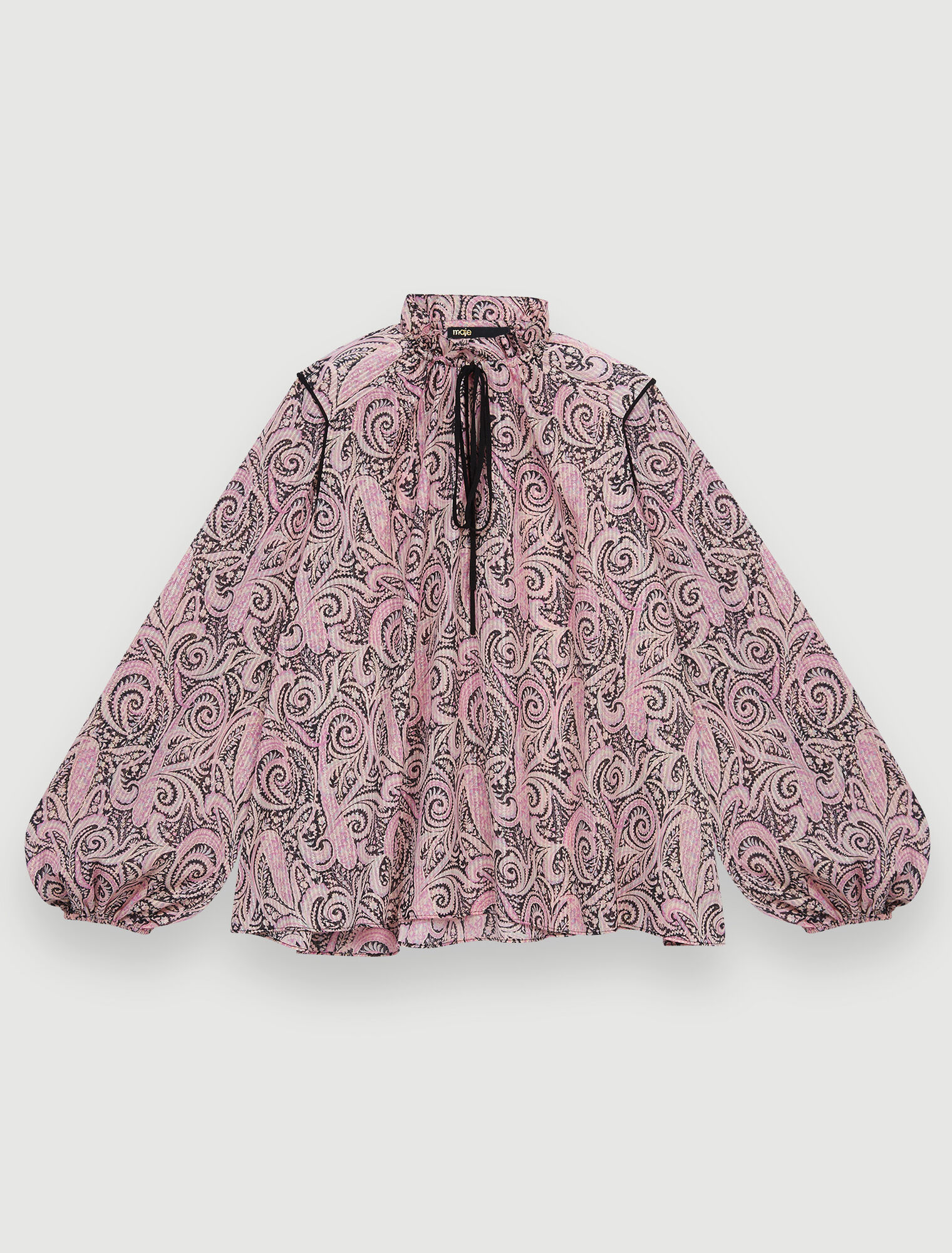Top fluido con stampa Paisley 