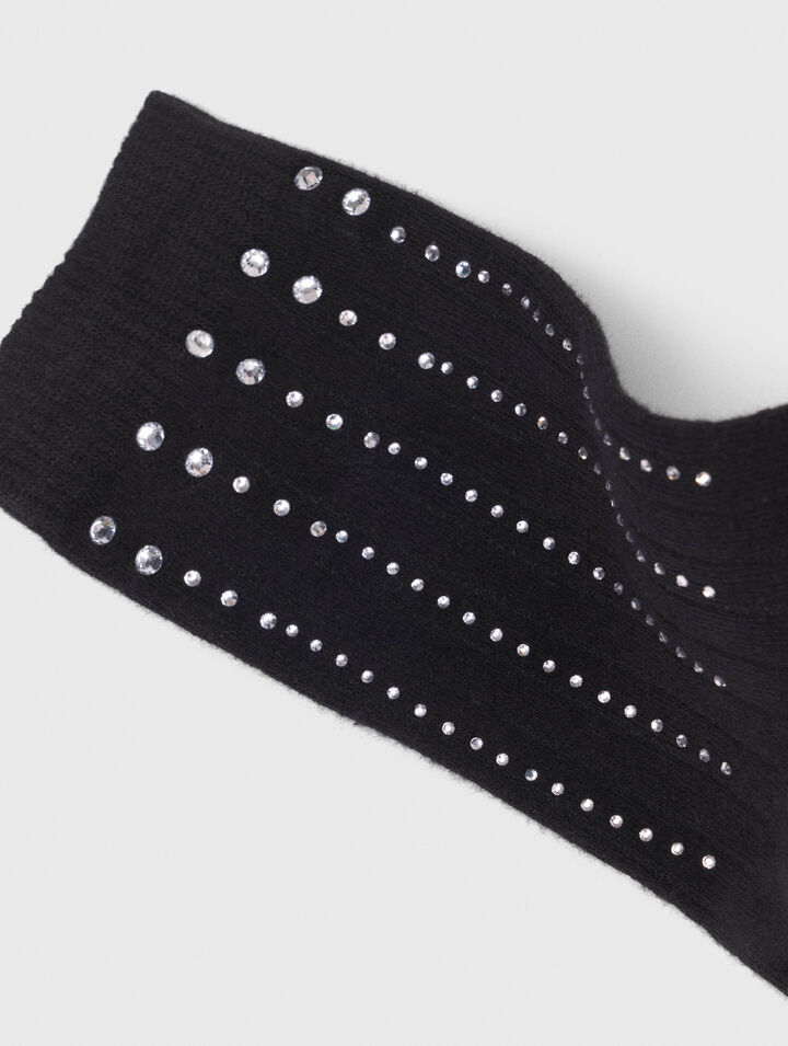 Calzini in cotone con strass