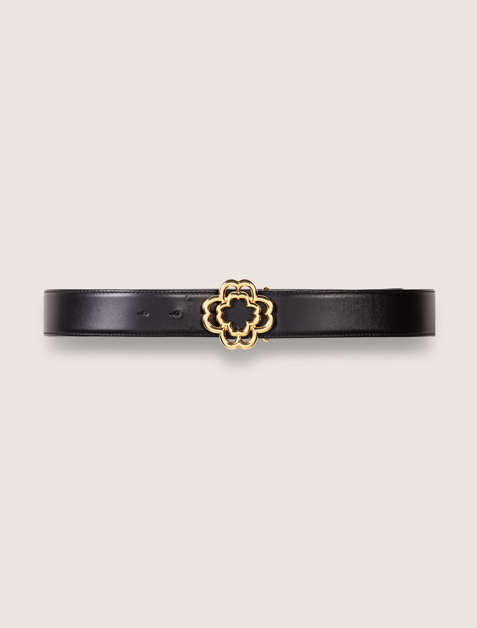 Cintura logo Clover in pelle