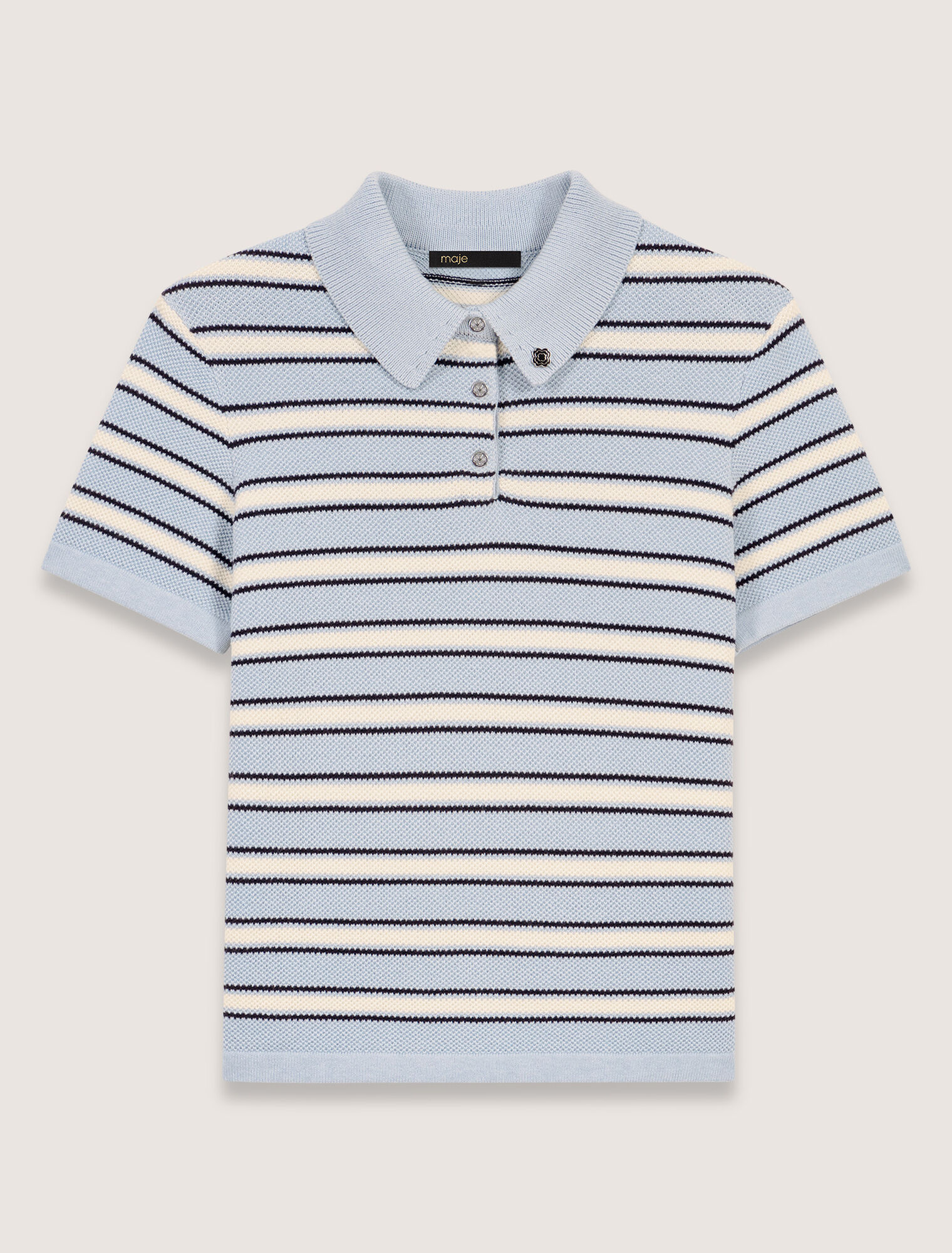 Polo in maglia a righe