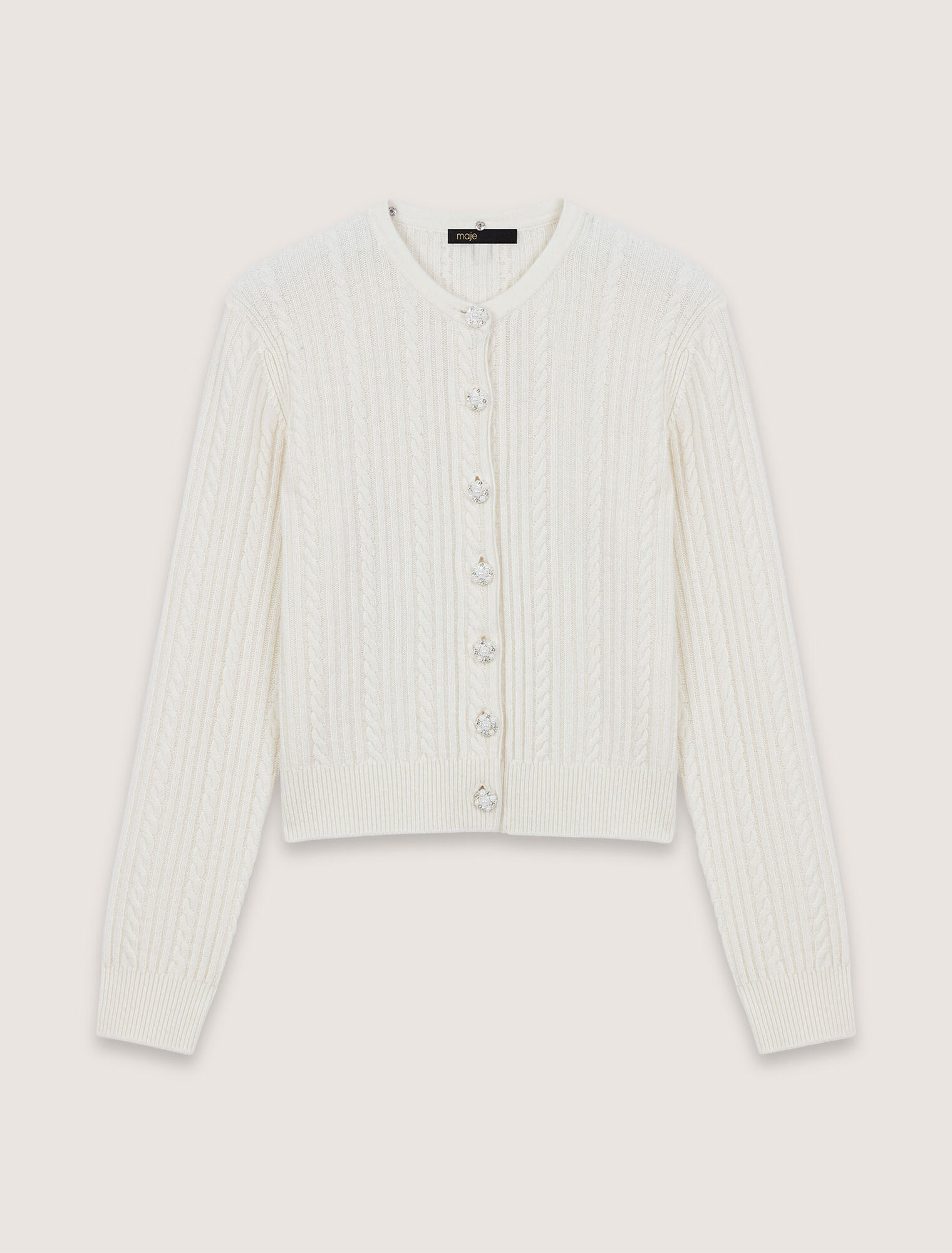 Cardigan con colletto rimovibile