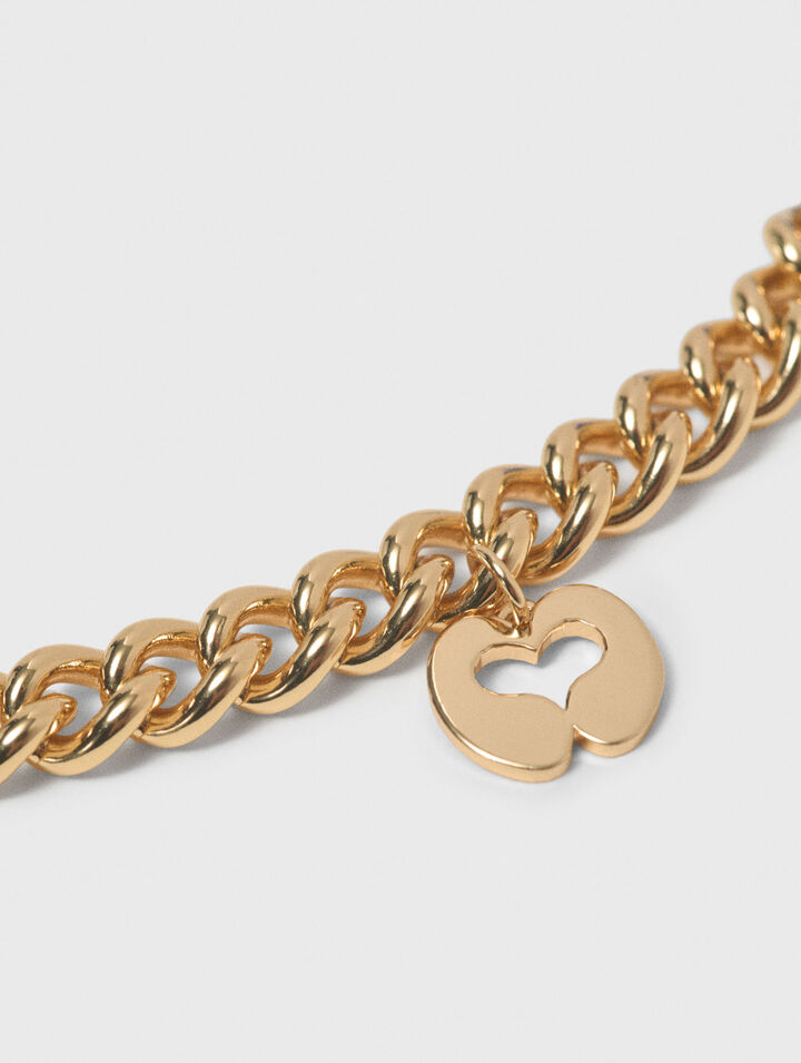 Collana a catena con cordino marino