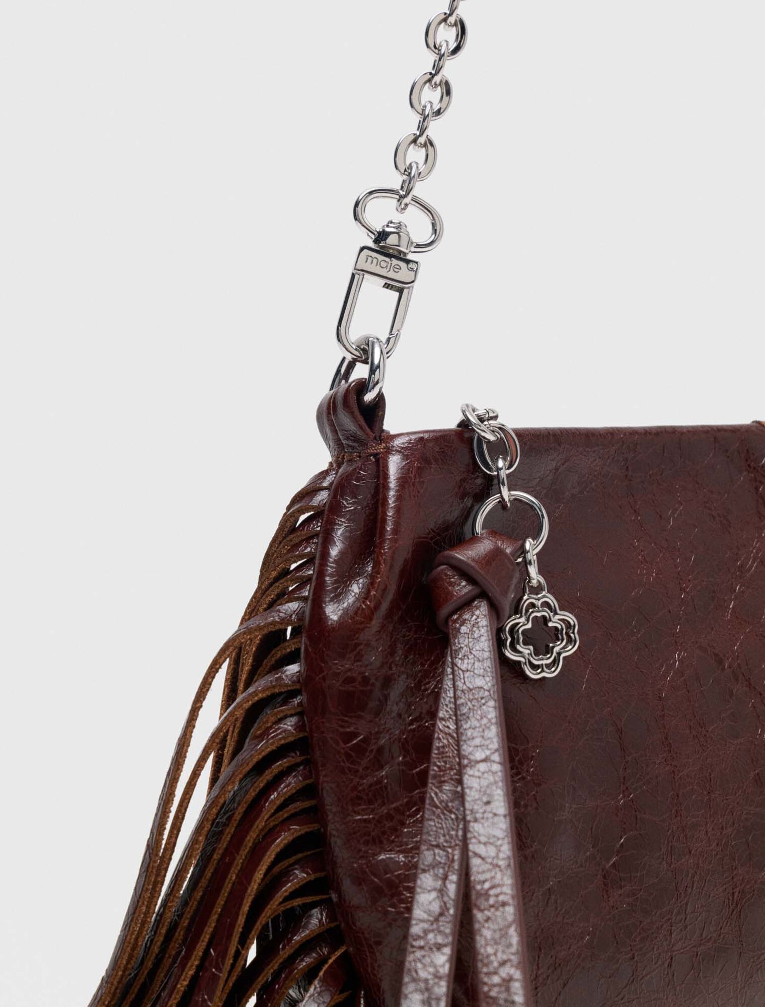 Pochette Miss M pouch pelle vernice