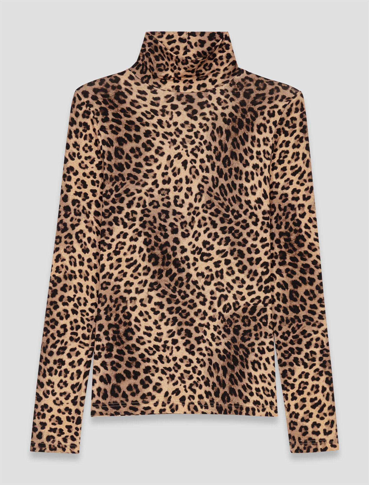 T-shirt con stampa leopardata