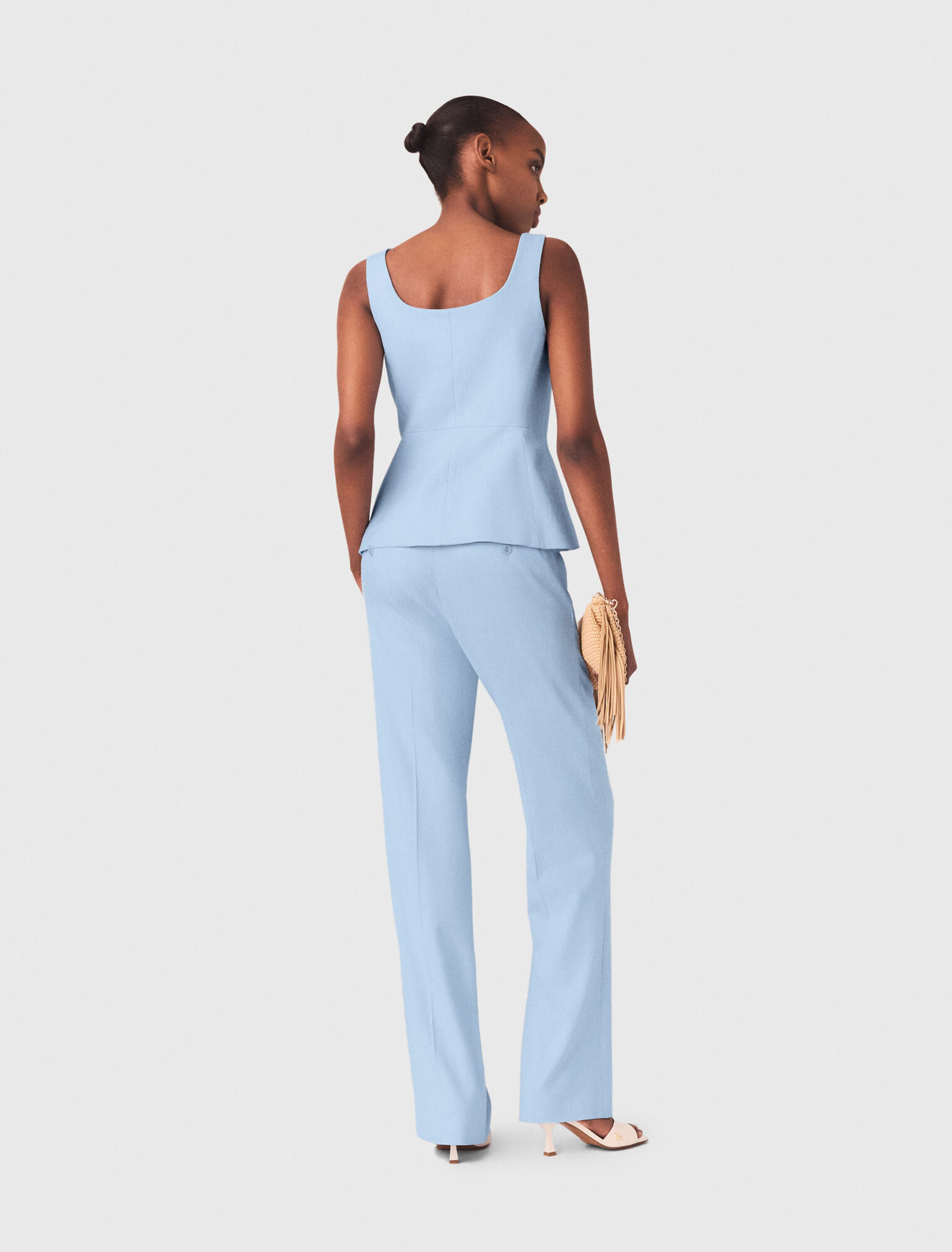 Pantaloni da tailleur con pieghe