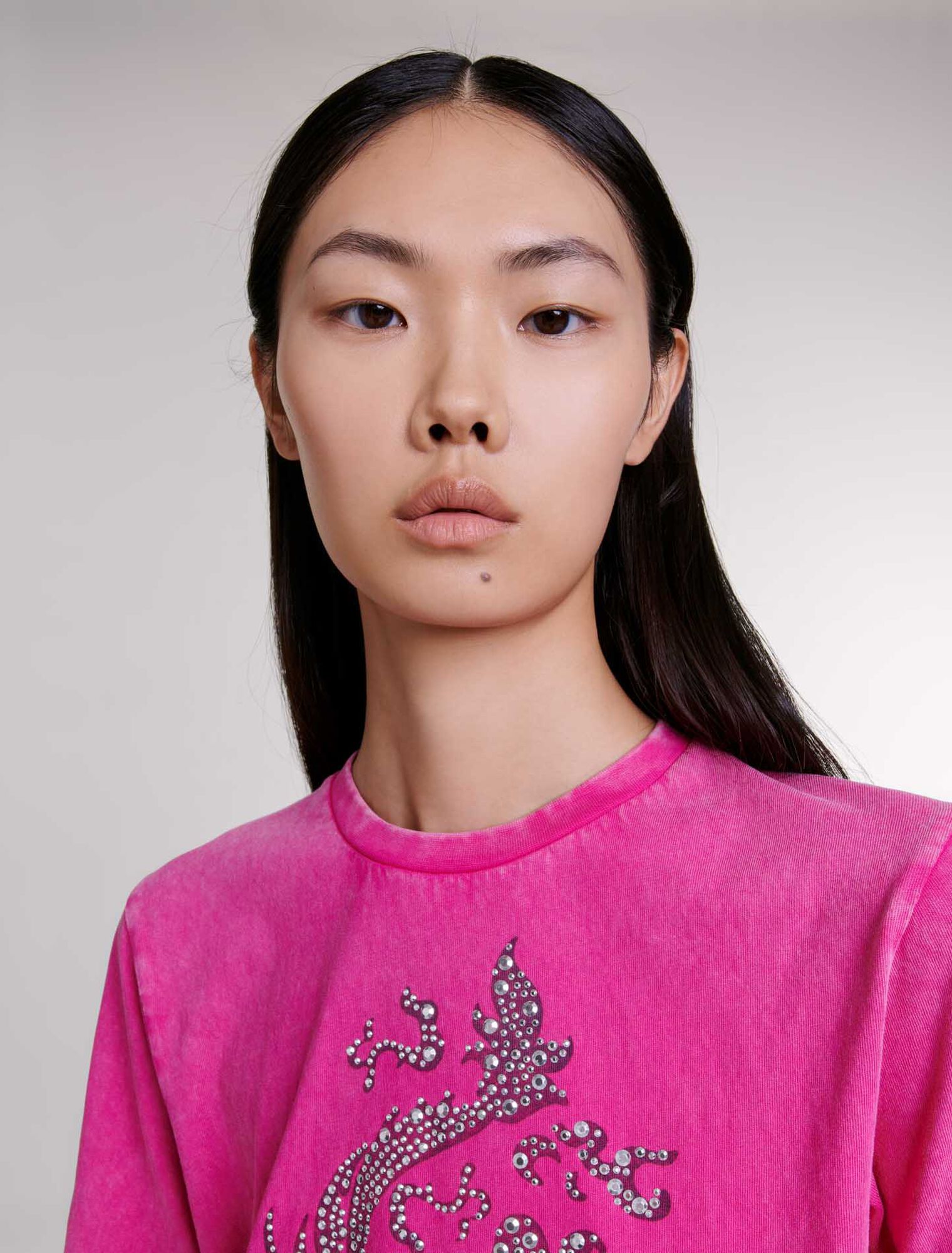 T-shirt con strass