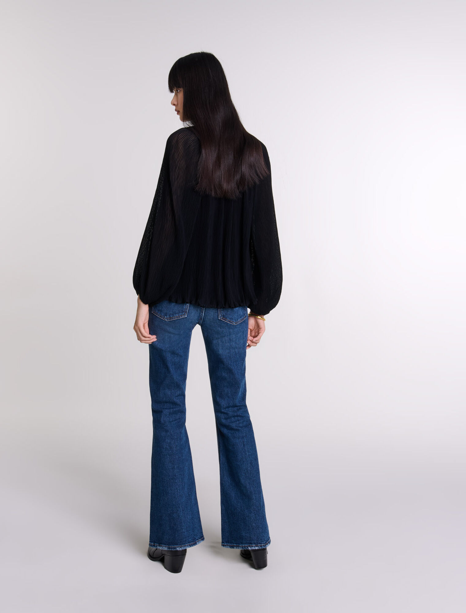 Camicia plissettata