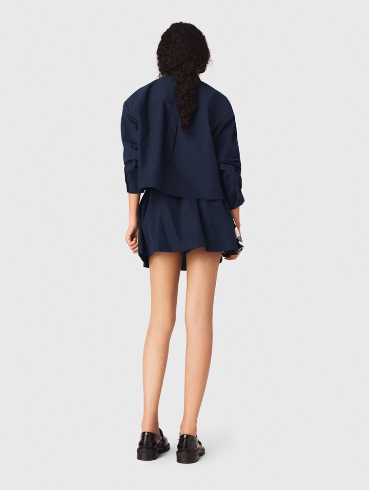 Camicia corta in cotone