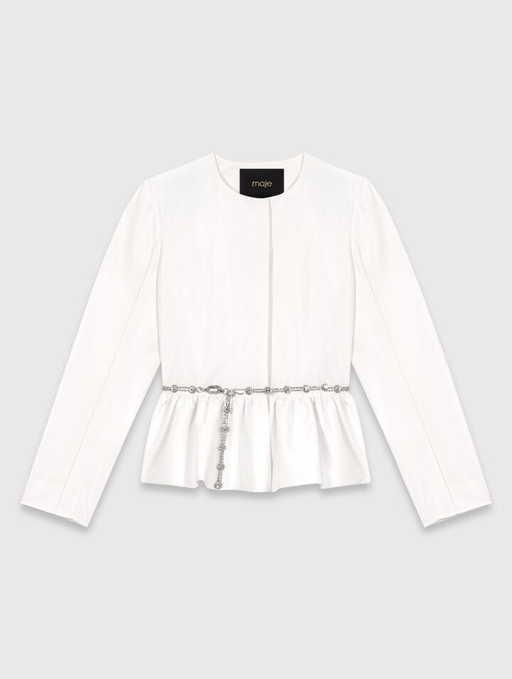 Giacca corta e cintura gioiello