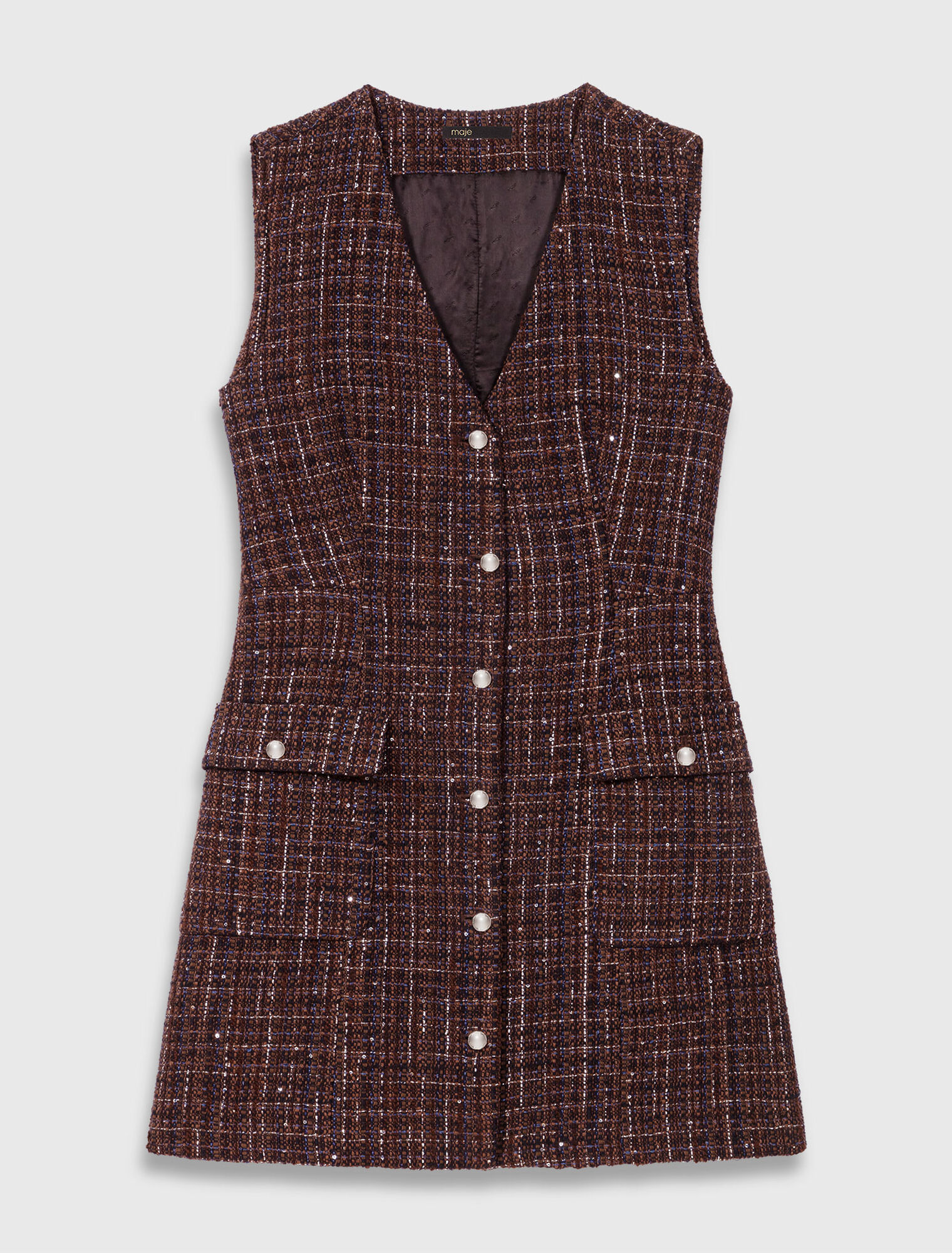 Abito corto in tweed