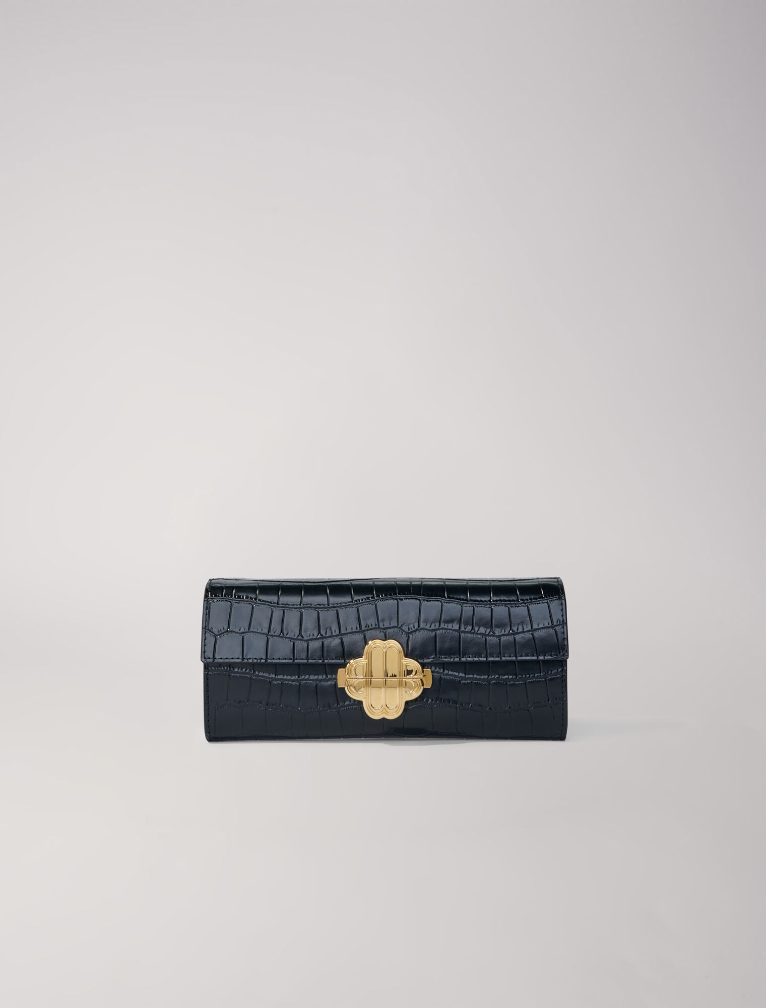 Borsa in pelle goffrata coccodrillo