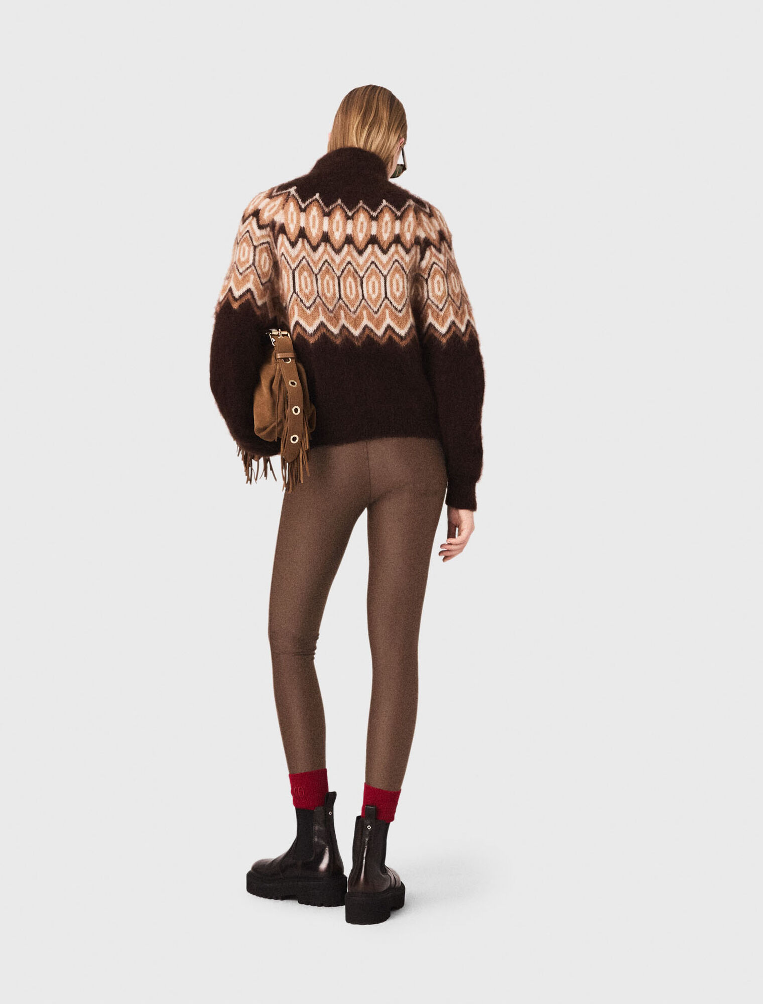 Maglione Fairisle a collo alto