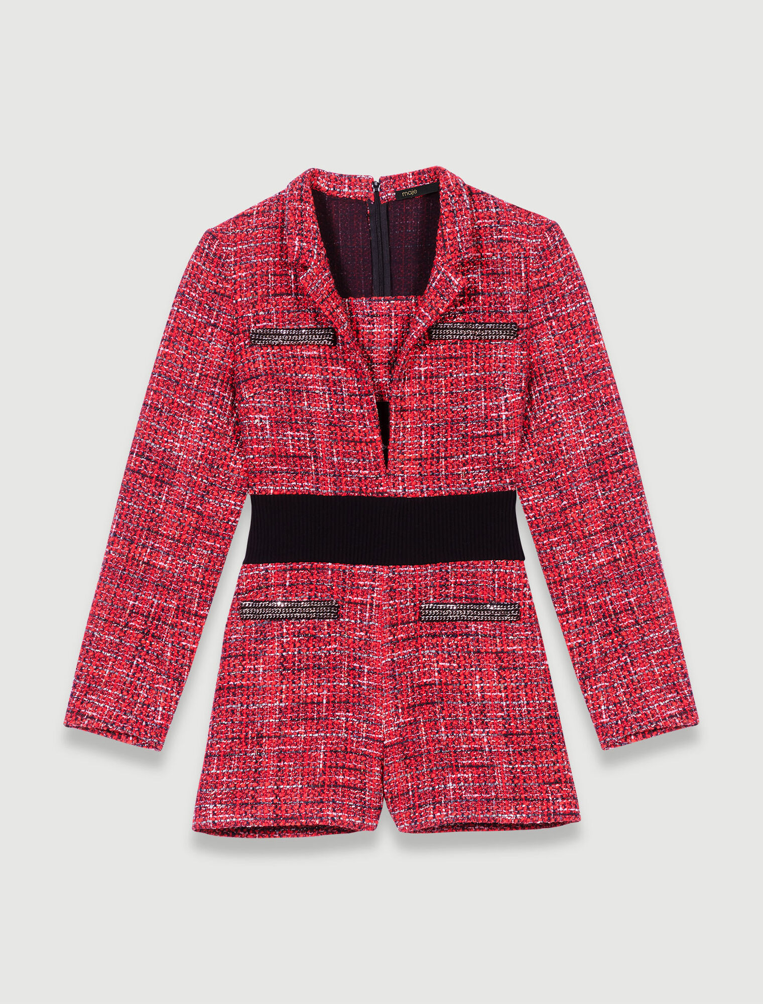 Mono corto di tweed