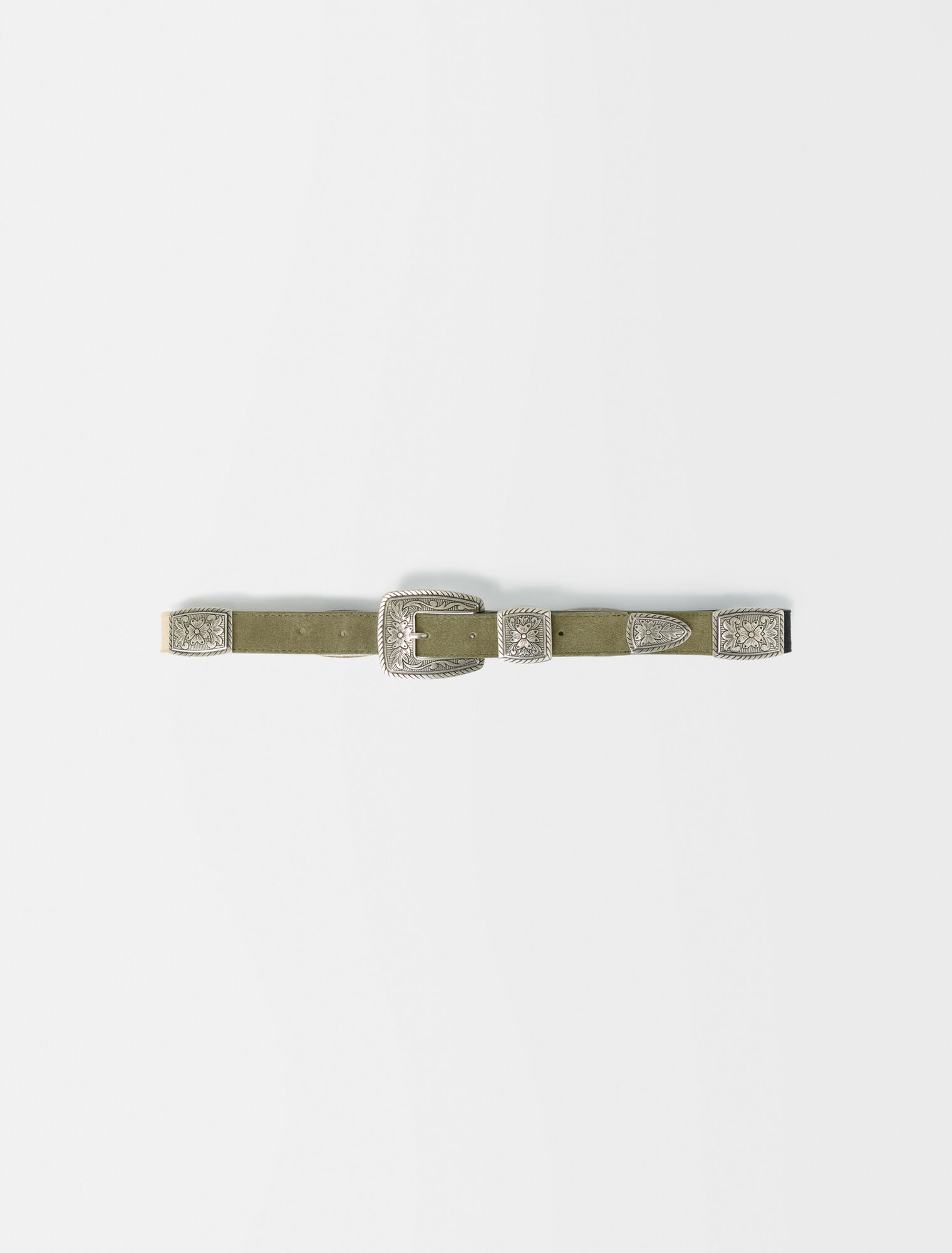 Cintura in pelle scamosciata