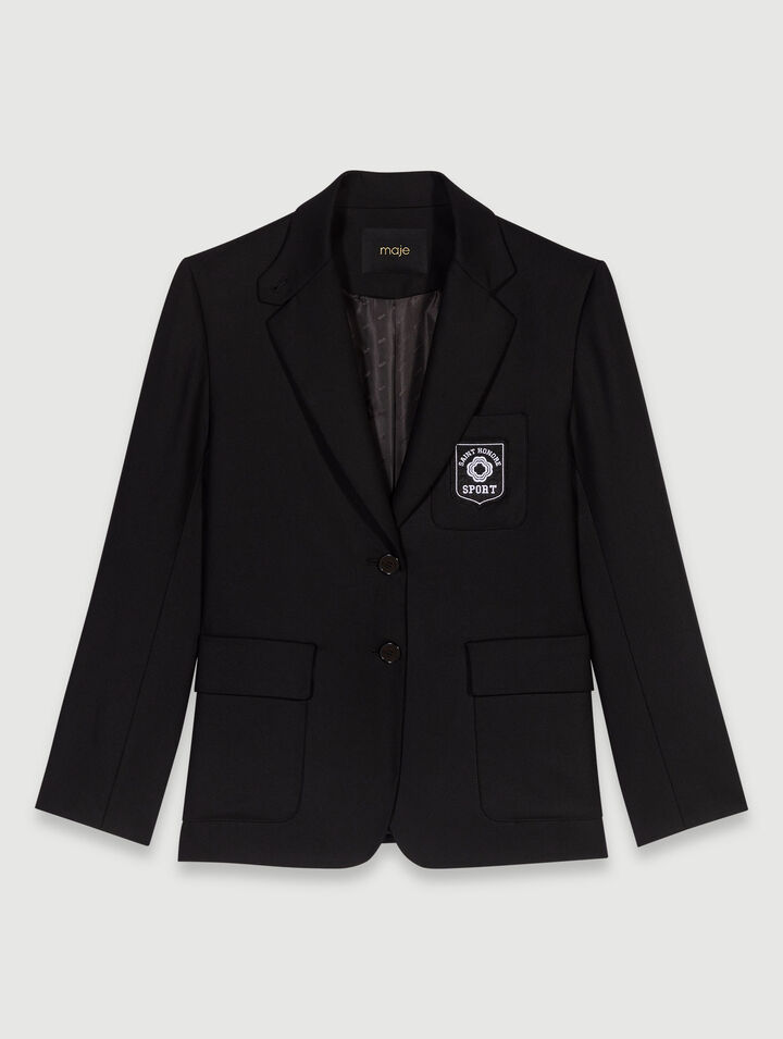 Giacca sartoriale con ricamo