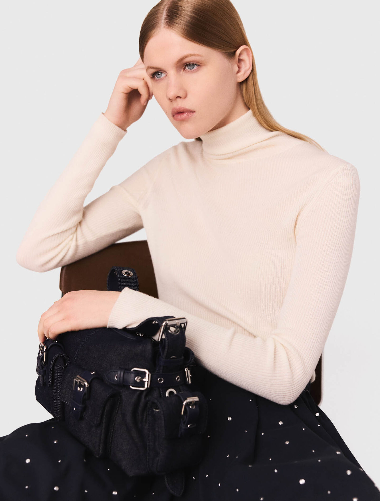 Maglione in lana e seta