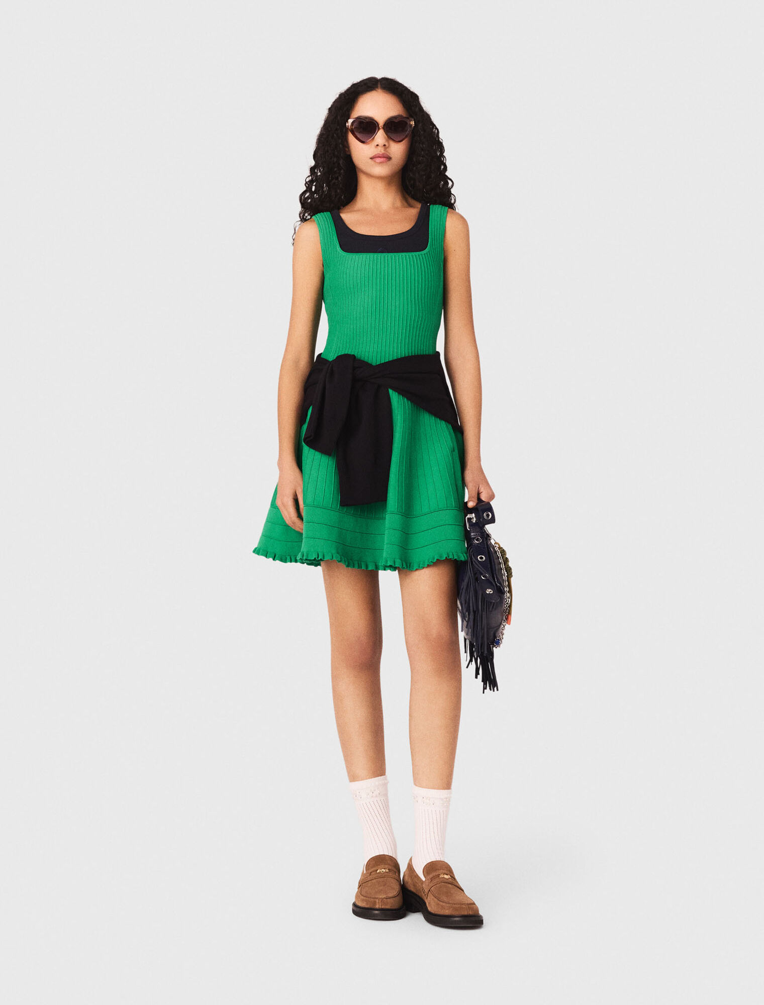 Abito svasato in maglia