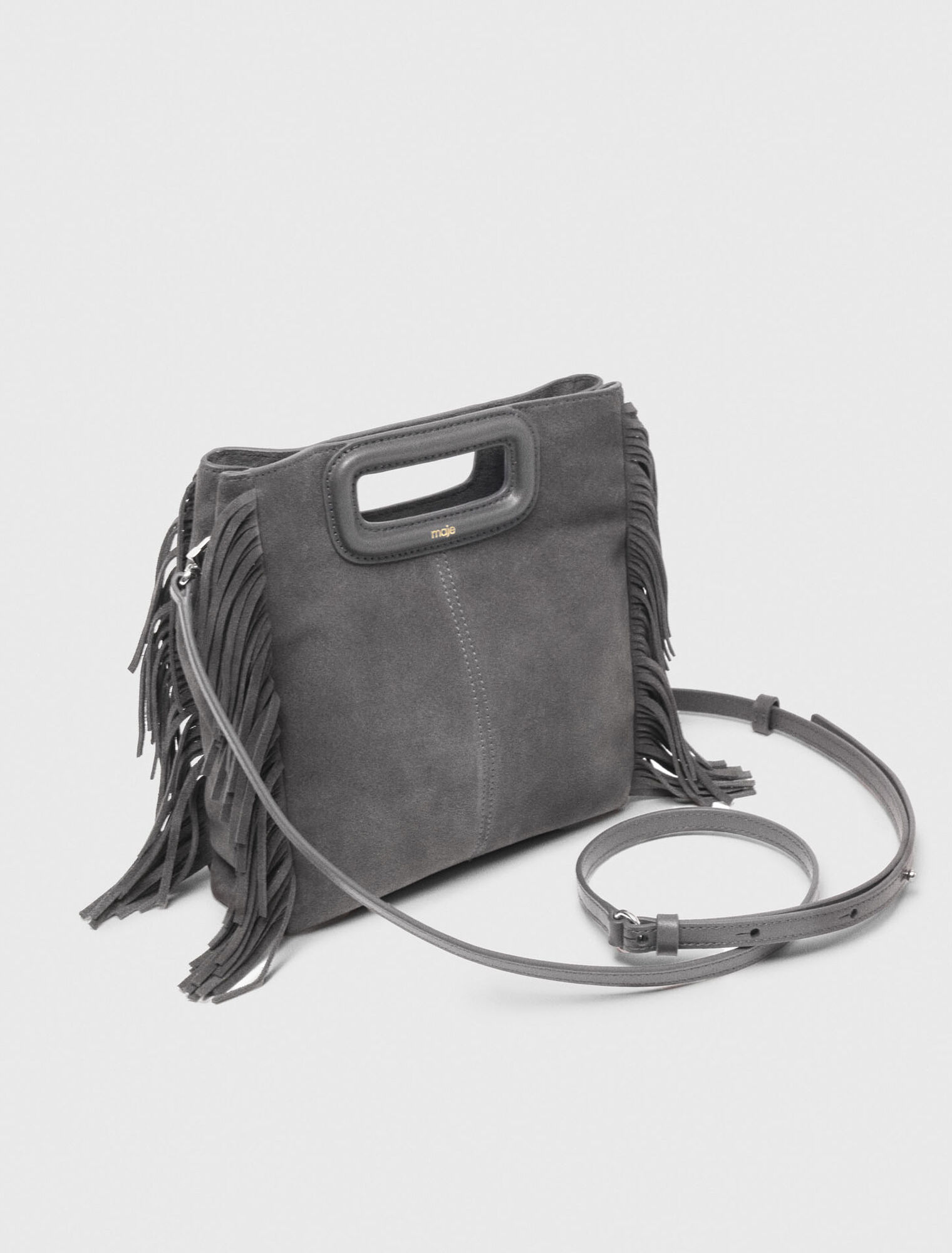 Borsa M in pelle scamosciata