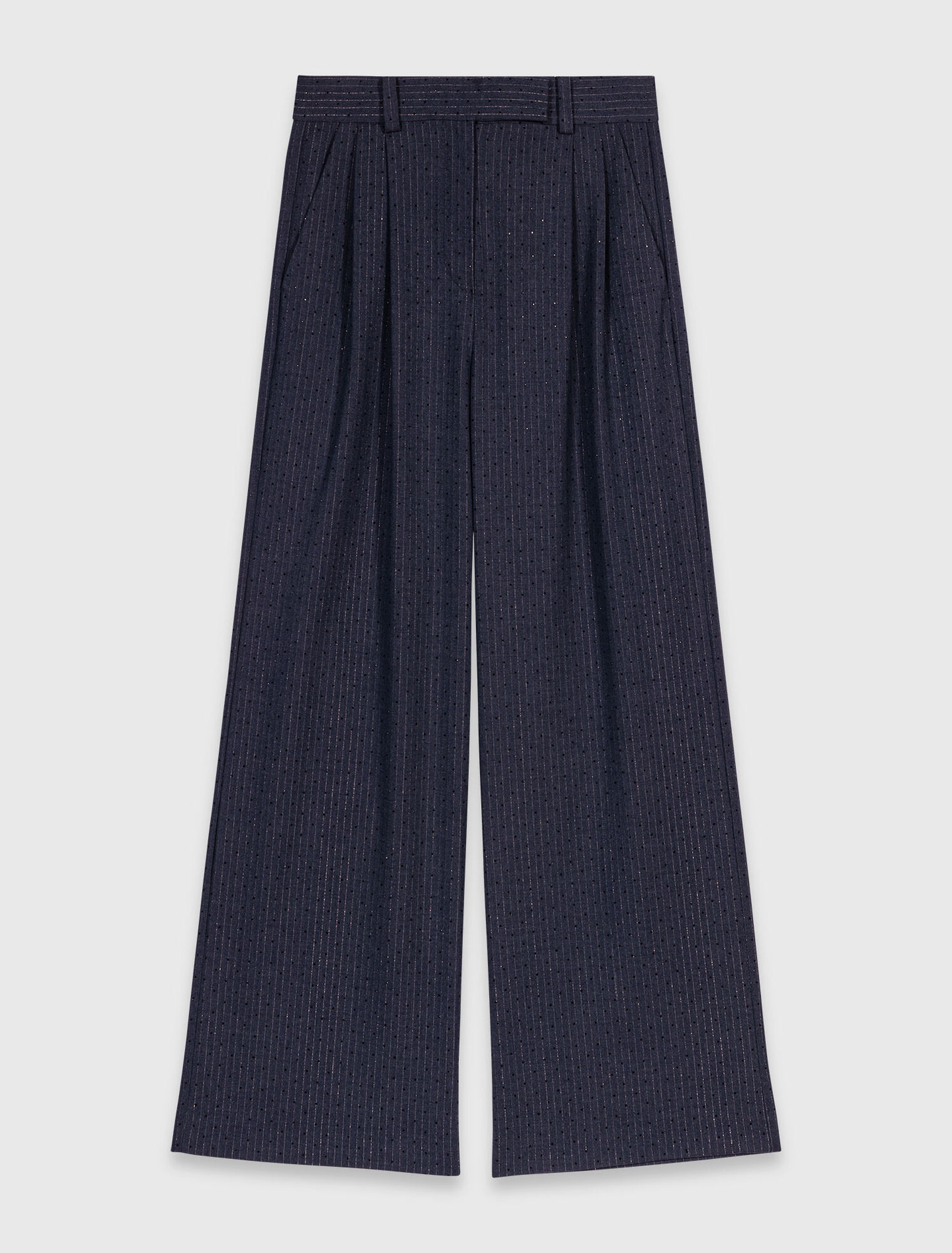 Pantaloni da tailleur con strass