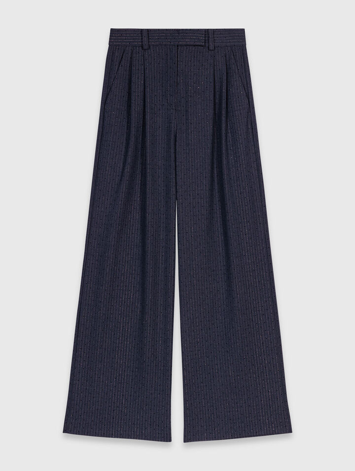 Pantaloni da tailleur con strass