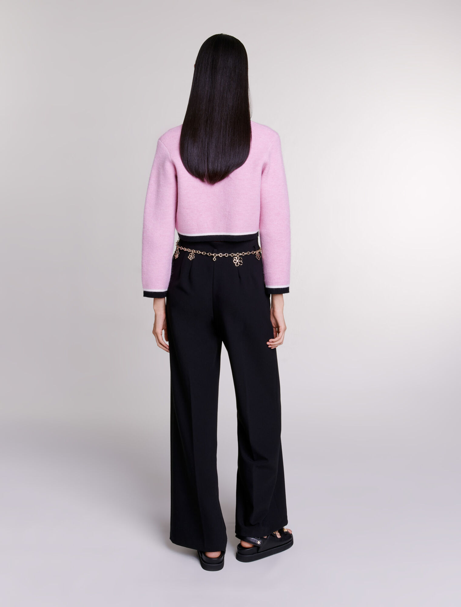 Cardigan corto in maglia