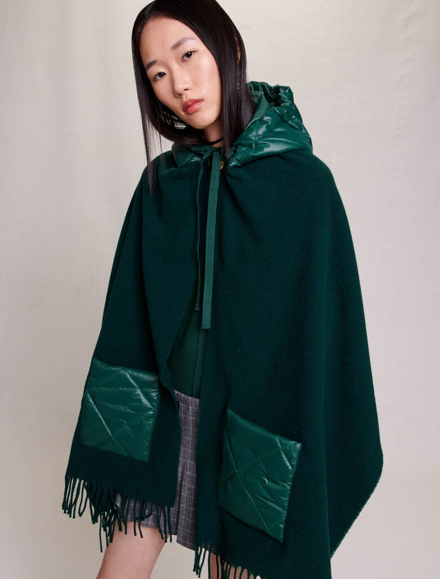Poncho con cappuccio
