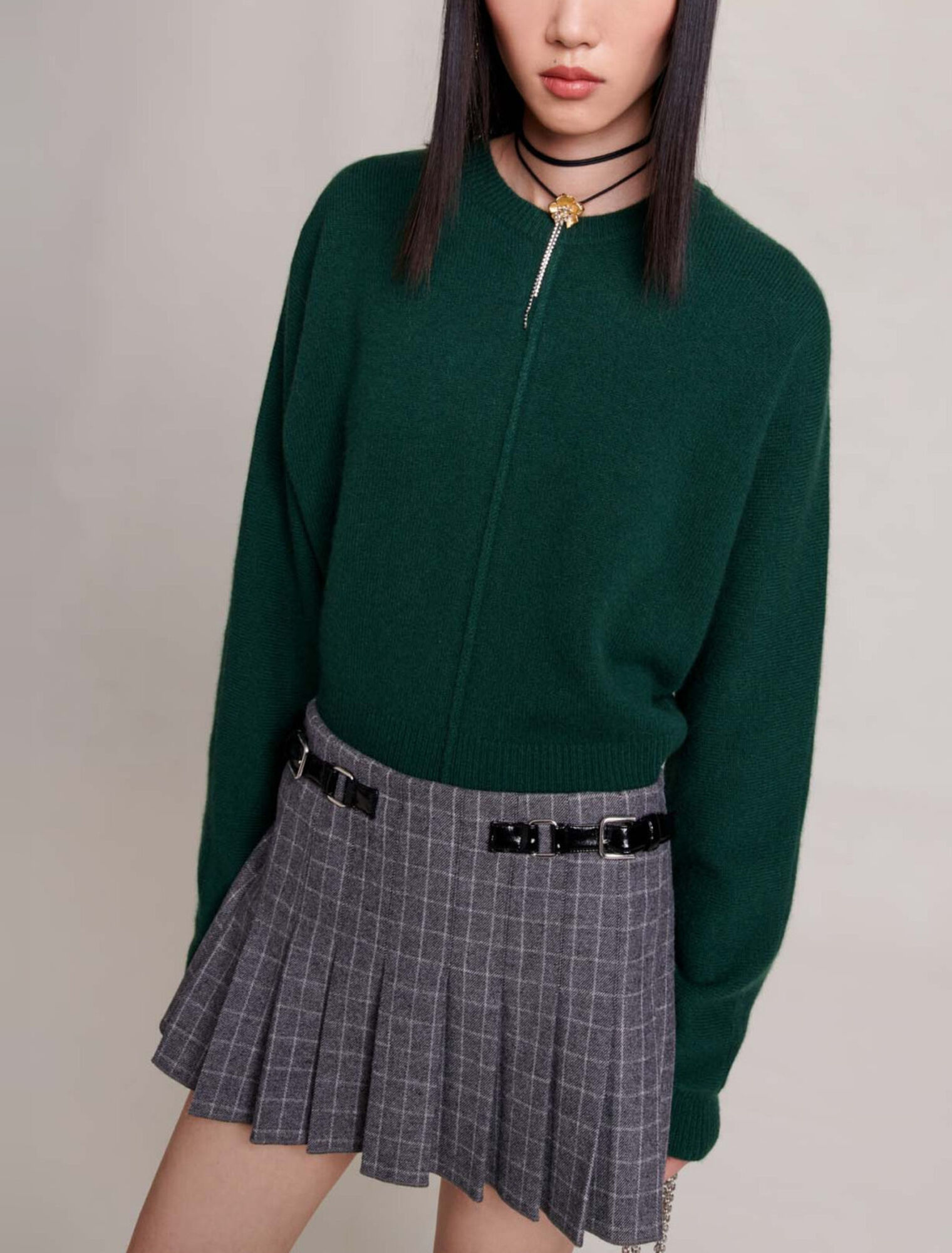 Gonna corta plissettata