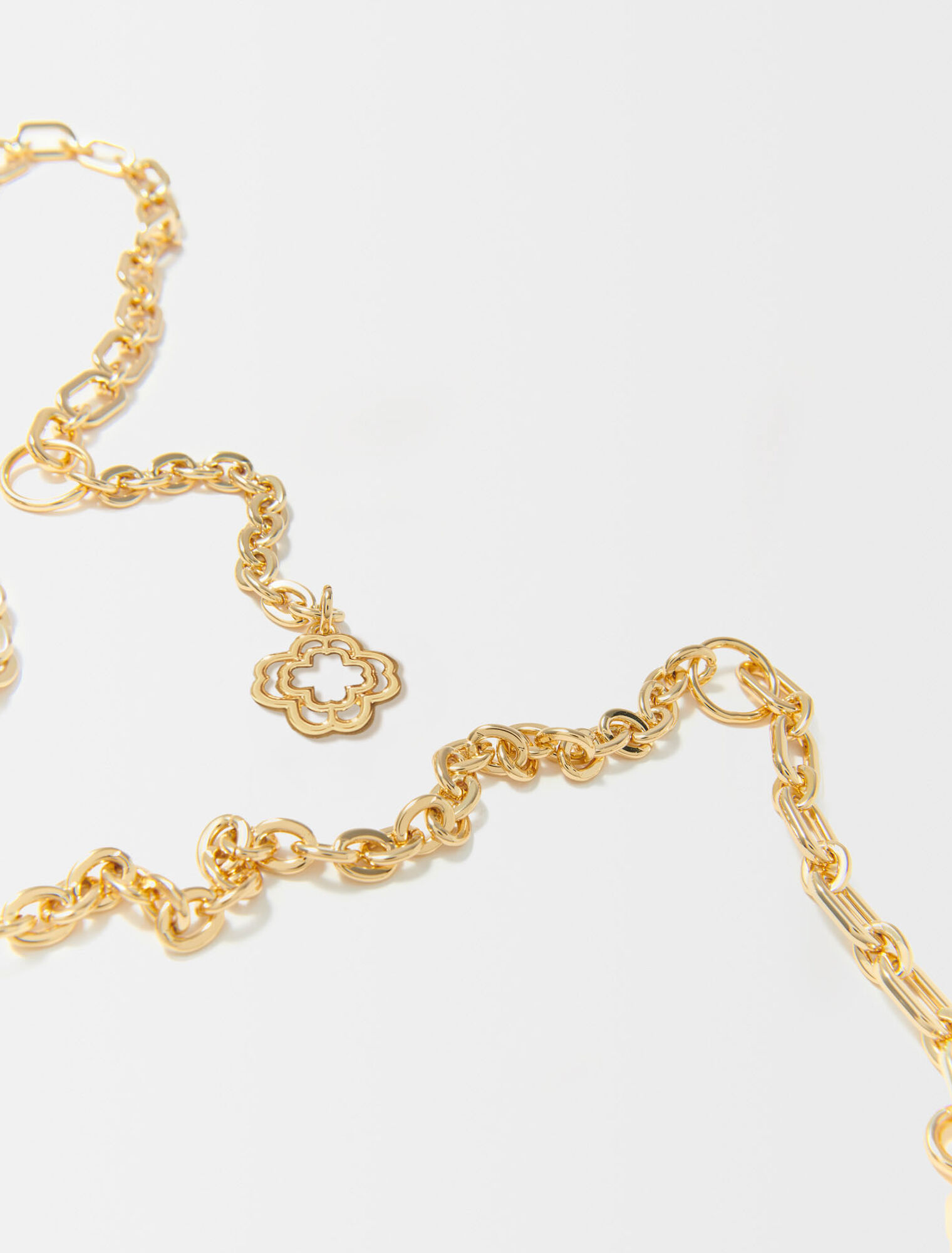 Cintura a catena con logo del Clover