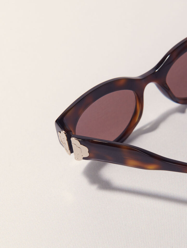 Occhiali cat-eye in acetato
