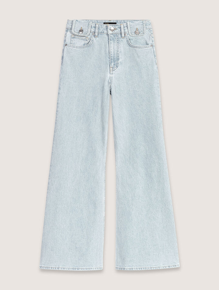 Jeans larghi délavé