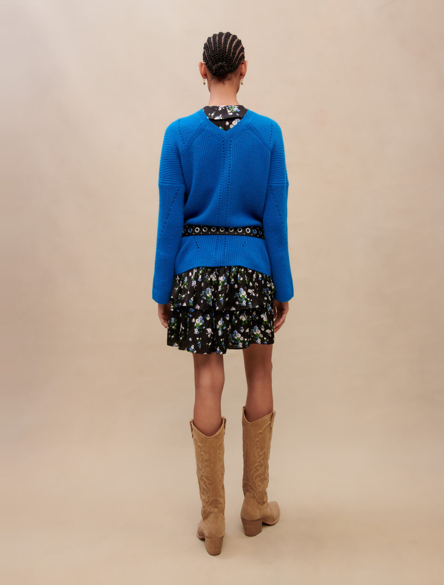 Maglione in cachemire a costine
